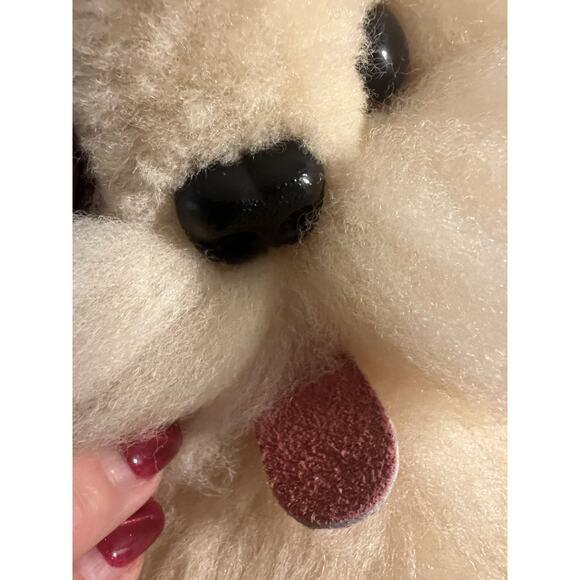 Sheepskin Dog plush Bag Handcrafted In New Zealand Sheep Wool Shearling 15x9” - Picture 11 of 13